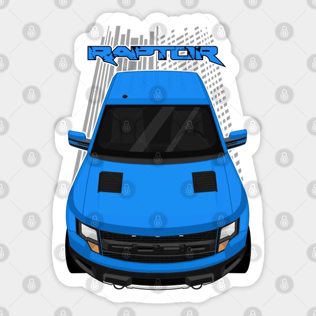 Ford F150 SVT Raptor 2010-2014 - Blue Sticker by V8social